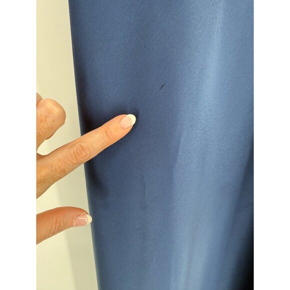 Polo Ralph Lauren Satin Midi Slip Dress in Newport Navy Sz 6 - Picture 4 of 13